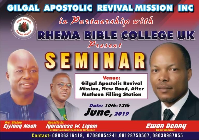 Gilgal Apostolic Revival Mission Seminar